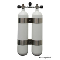 Faber, leichtes Doppel 7 L weiß 200 bar TG (40 mm...